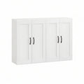 Guarda-roupa Retangular Branco com 4 Portas, 160 x 52 x 180 cm